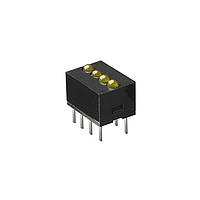 Dialight 555-5401F LED Circuit Board Indicators YELLOW DIFFUSED