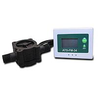 Advanced Thermal Solutions ATS-FM-34 Flow Meter Micro Flow Totalizer+Flow Rate Meter,L Mode, 1/4" NPT, 1.5M Cable, 0.05-1L/min.