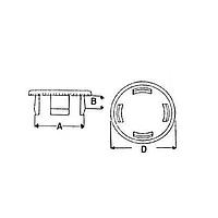 Eagle Plastic Devices 561-50BG14B Hole Plugs HOLE PLUG BLACK