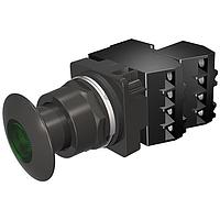 SIEMENS 52BP3G3U Push-Pull PUSHBUTTON,MOM,GRN,1 3/4"MTL ILL,3POS