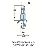 Heyco 10052F PCB Support HLSP1-07 V-0 NATURAL