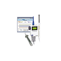 OMEGA iTHX-SD-2D Temperature and Humidity Virtual Chart Recorder (Industrial probe 51mm+ wand probe, cable Y+ 0.9m cable)