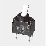 Nidec Components FT1E-4M-Z Ultra-Miniature Washable Toggle Switch SPDT ultraminiature toggle switch, ON - OFF - ON function, vertical mounting