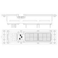 Raychem - TE Connectivity 1757964-2 Rack & Panel Connectors A600 SZ 2 RCPT 150/150/13C2