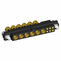 Harwin M80-4D10605F2-06-325-00-000 Heavy Duty Power Connectors 6+6 Pos. Female 22AWG+12AWG Cable Conn. Kit, Jackscrews