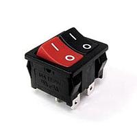 E-Switch RA21(531100)+(331100) Rocker Switches 10A 125VAC 4.8mm Tab On-Off-On