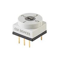 Same Sky (formerly CUI Devices) RDS1-4S-1065-D-67 DIP Switches 4 Position Through Hole 2.54 mm Pitch IP67 Flush Arrow Actuator DIP Switch