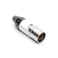 Amphenol Audio AX5M9M-AU Cable Connectors 5P PIN M PLUG GLD W WHT MRK SLEEVE