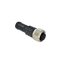 Amphenol LTW MSAS-04BFFM-SL8B15 Sensor Cables / Actuator Cables M12 Circular Metric Connector, A Code, Metal, 4A, 04 pins, Female Connector, Female Contact, Straight, Screw Thread, Overmolded, Length 15000mm, IP68 / IP69K