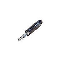 NEUTRIK NP3X-BAG Phone Connectors 3P 1/4"PLUG BLK SHEL NICKEL CONTACTS