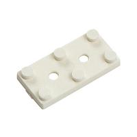BIVAR 471-035 Rectangular Crystal Insultr Tabs 2-Lead Nylon White