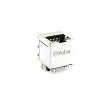 Pulse Electronics JX3V-9025NLT Connectors CONN,RJ45,TOP ENTRY,1GD(Idr), 1:1 PIP , Y/G LED, T&R