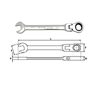 Yato YT-1690 Flexible ratchet combination wrench 24mm
