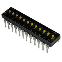 CTS Electronic Components 210-12LPST DIP Switches 12 switch sections SPST