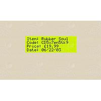 Matrix Orbital BLC2041-USB PC Bay Inserts, LCD Characters 20x4 Blk Txt Y/G B/G No Key w/ Beige Bkt