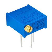 Bourns 3296P-1-254LF 0.375 in Square Trimmer Resistor 3/8" 250Kohms Sealed Horizontal Adjust