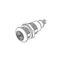 BIVAR PM5-A17R28V Indicators IP67 Blk Al Red 17mm 630nm 600mcd Diff