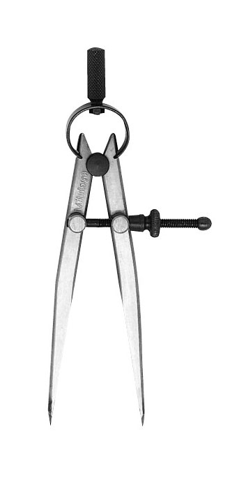 Mechanical compass and caliper style measuring tools for layout and comparison work