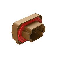 Amphenol SINE Systems AT15-08PD-BM01 Connectors Str Flng Mnt PCB Rcp 8POS Brw Gld Cont D