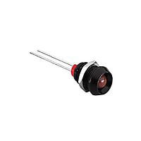 Bulgin DX1090/RD LED Panel Mount Indicators Black Alum Bezel Red Indicator