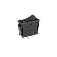 NKK Switches CWT12AAS1/U Rocker Switches SPDT ON-ON BLACK 6A SOLDER LUG UL MARK