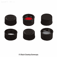 SciLab SL.Vi1165 Cap, 13-425, Black, Closed-top, w/ PE-Septa