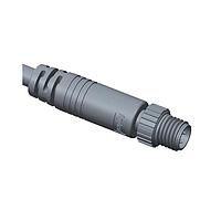 Amphenol LTW 8-03AMMM-SL7A05 Sensor Cables / Actuator Cables M8 Circular Metric Connector, A Code, Metal, 3A, 03 pins, Male Connector, Male Contact, Straight, Screw Thread, Overmolded, Length 5000mm, IP67 Mated