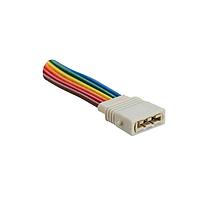 Amphenol LTW SSL11-J6LJ0-022A10 Lighting Connectors SSL 1.1, Plastic, 3A, 06 pins, Jack Connector, Straight, Crimp, Field Installable