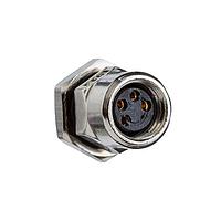 Amphenol LTW 8A-04PFFS-SH7001 Circular Metric Connectors Guided M8 Circular Metric Connector, Metal, 3A, 04 pins, Female Connector, Female Contact, Hexagonal, Screw Thread, Solder, Receptacle, Rear Fastened, IP67 Unmated