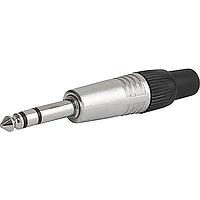 Schurter 4833.1300 Phone Connectors AUDIO PLUG 6.3MM 3P SCREENED
