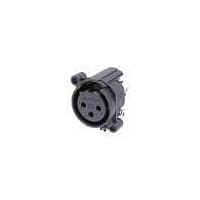 NEUTRIK NC3FAAV1-0 Receptacles 3P FEMALE VERT NO LATCH