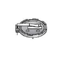 Eagle Plastic Devices 122-2523-GR 23 mm Battery Holder 23MM THRU HOLE BLACK