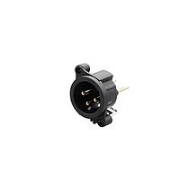 REAN RRX3M-AA-023-0 Receptacles RECPT- 3 pin - M- ground to mating shell and front panel, PCBV