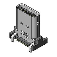 JAE Electronics DX07S024WJ1R350 USB Type C Connectors VERT MNT SMT RCPT USB Type C