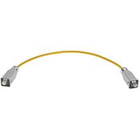 HARTING 09457151567 Cat 6a Han 3A Metal RJ45 Cat6a Cable Assembly, double ended, 4x2xAWG26/7 PUR yellow, 5.0m