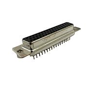 Adam Tech DE09-ST-1-JS Receptacle CONN D-SUB RCPT 9POS VERT SLDR