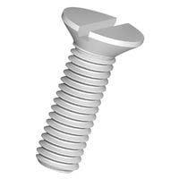 Essentra Components 50M025045H008 Slotted Countersunk 90 Slotted CSK Screw, M2.5 X .45 Thread, 8mm Lg