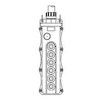 Molex 1301260315 Push Button Pendant 5056 W/505SS-2; 505SW-1, 505B-RM