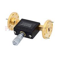 Fairview  SMW22AT001-30  WR-22 Waveguide Continuously Variable Attenuator With Dial 0 to 30 dB Operating from 33 GHz to 50 GHz, UG-383/U Round Cover Flange