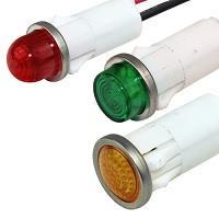 VCC 1090A3-28V Incandescent Panel Mount Indicators AMBER DIFFUSED 1/2" MOUNTING HOLE