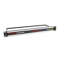Switchcraft MMVP48K1NTAES Patch Panels 1RU, 2X48 V-PBAY FOR AES DIG AUDIO
