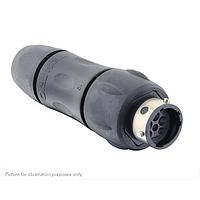 Eaton Souriau-Sunbank UTGX1JC103W3P Receptacles In line receptacle, with cable gland backshell, for 6 male contacts,  IP68/69K