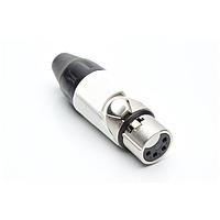 Amphenol Audio AX4F9M Connectors 4P SOCKET F PLUG WHITE MARK SLEEVE