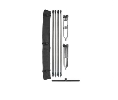 Field tools used for soil sampling and manual ground investigation