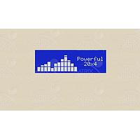 Matrix Orbital BLC2041-WB PC Bay Inserts, LCD Characters 20x4 Wht Txt Blu B/G No Key w/ Beige Bkt