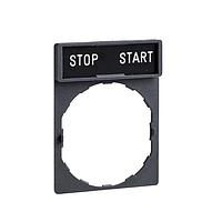 SCHNEIDER ZBY2366 Switch Hardware STD LGND HLDR MARKED STOP-START