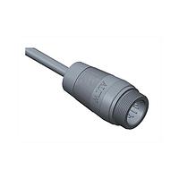 Amphenol LTW 1CD-08BMMM-SL6A01 Sensor Cables / Actuator Cables Ceres, Middle Size, Plastic, 5A, 08 pins, Male Connector, Male Contact, Straight, Screw Thread, Overmolded, Length 1000mm, IP66