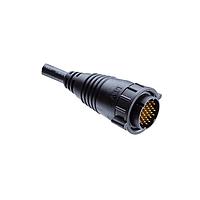 Amphenol LTW ED-31AFMM-LL7A03 Sensor Cables / Actuator Cables Ceres, Macro Size, Plastic, 5A, 31 pins, Female Connector, Male Contact, Straight, 2 Points Lock, Overmolded, Length 3000mm, IP67