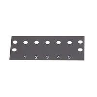 Cinch MS-5-141-Y Marking Strip 5 TERM 2 ROW .438 MARKER STRIP