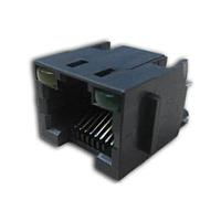 Amphenol Commercial Products RJHSE3087 Modular 8P Vert Mt Mod Jack Hi Speed Red/Grn LED